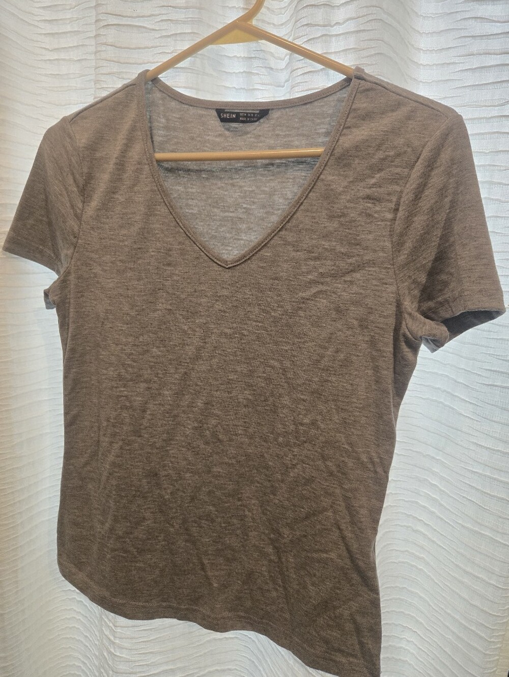 Shein - Womens V Neck T Shirt